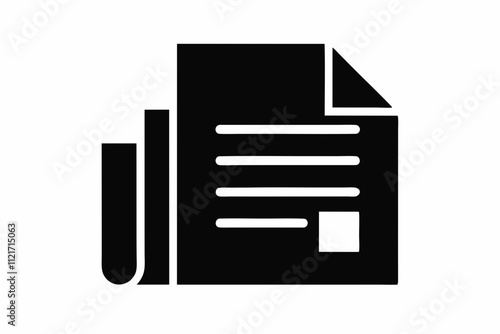 File Document Silhouette Icon – Black Silhouette,document, icon, checklist.