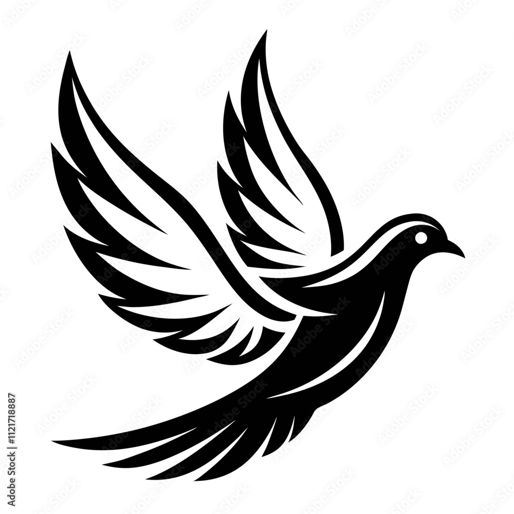 Obraz premium Mourning Dove silhouette