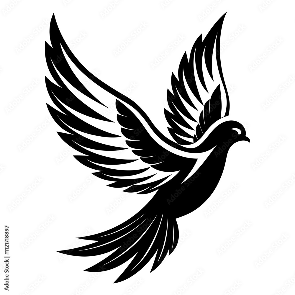 Obraz premium Mourning Dove silhouette