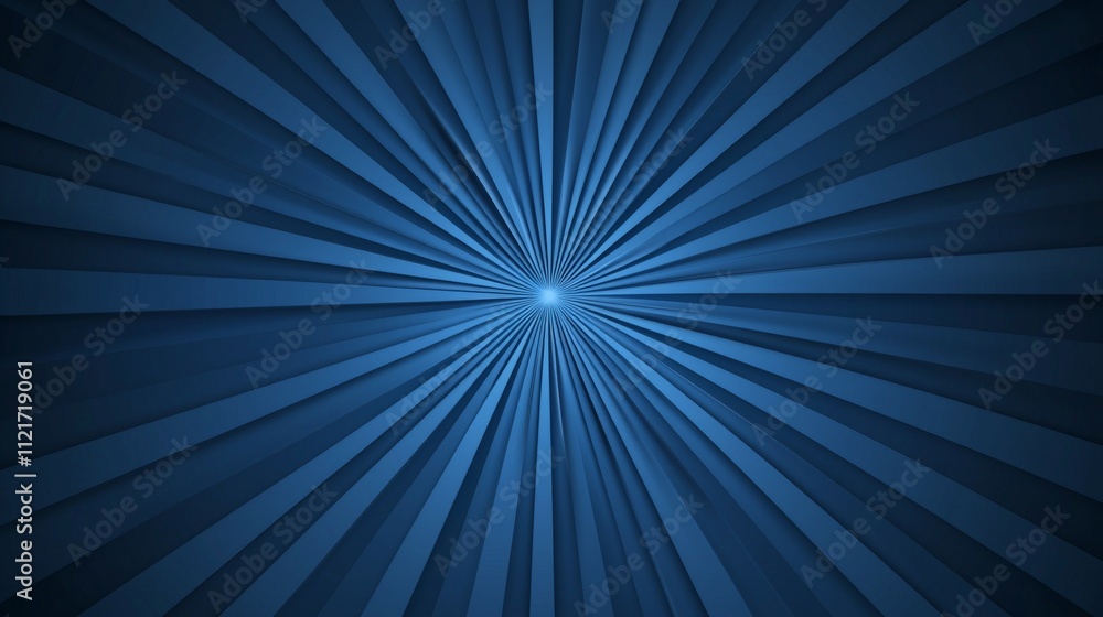 Obraz premium A mesmerizing blue radial gradient with dynamic lines radiating outward, creating a sense of depth and movement.