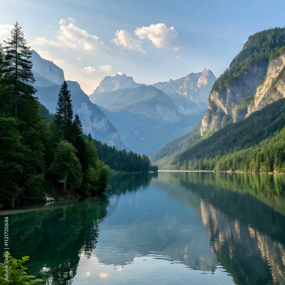 Fototapeta premium lake in mountains