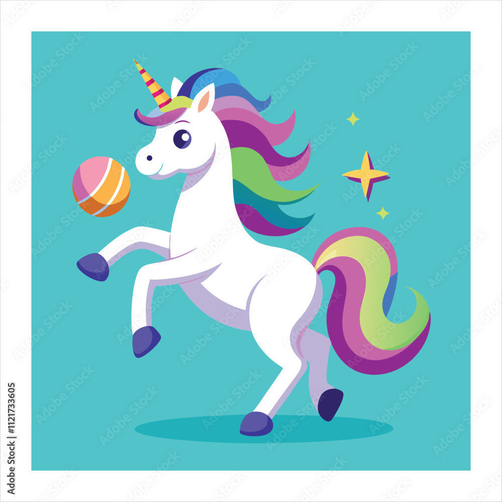 Fototapeta premium unicorn vector illustration 