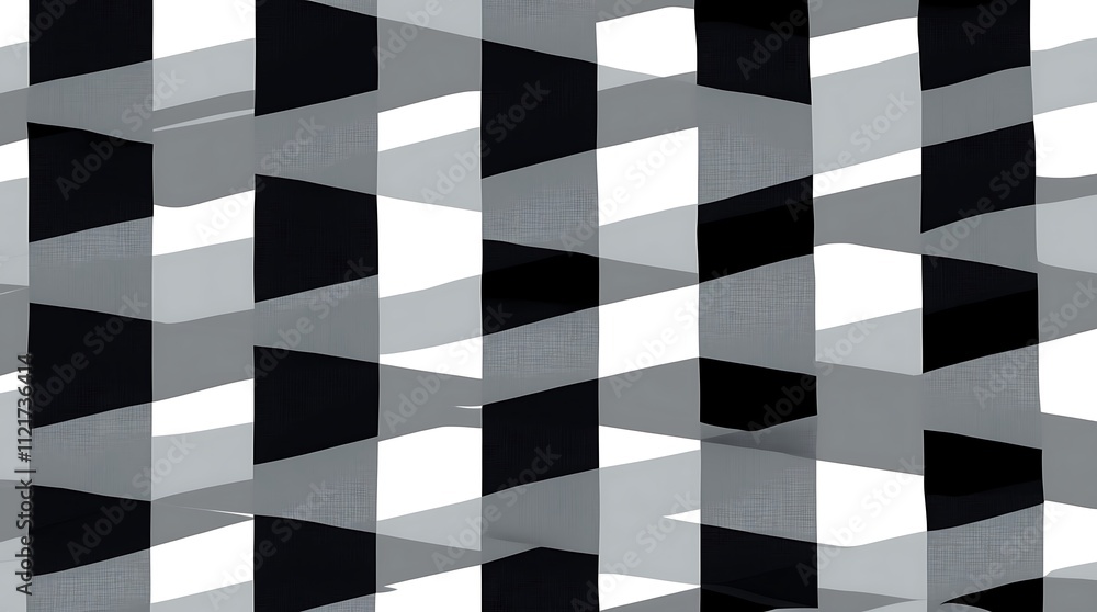 Abstract Black and Gray Interwoven Stripes Abstract Black and Gray Interwoven Stripes