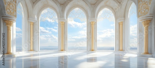 Marble Palace with Arch Windows