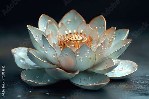 Golden Lotus Bloom