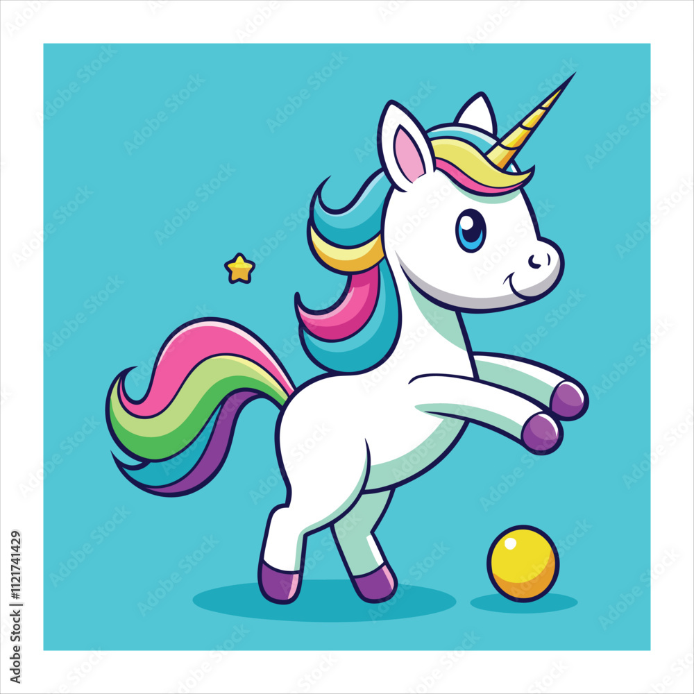 Fototapeta premium unicorn vector illustration 