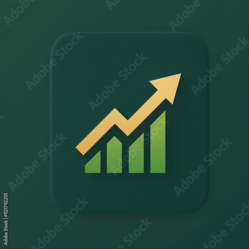 Stock Trading and Investment Icon Logo – Financial Growth and Prosperity Design