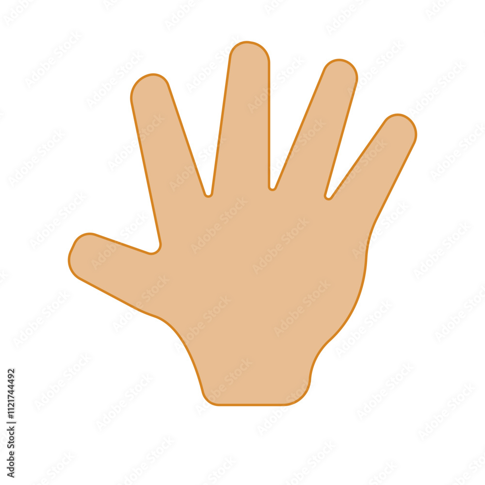 Obraz premium Hand Flat Illustration 