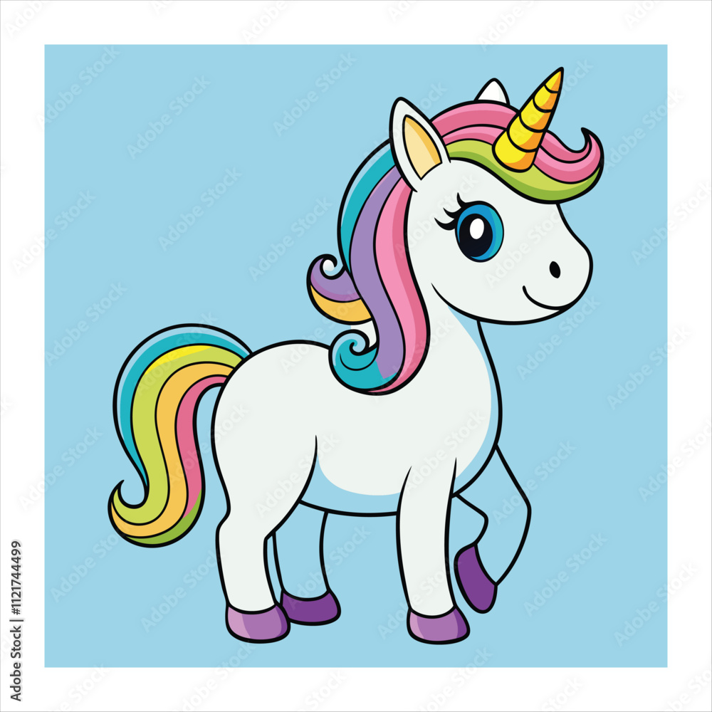 Fototapeta premium unicorn vector illustration 