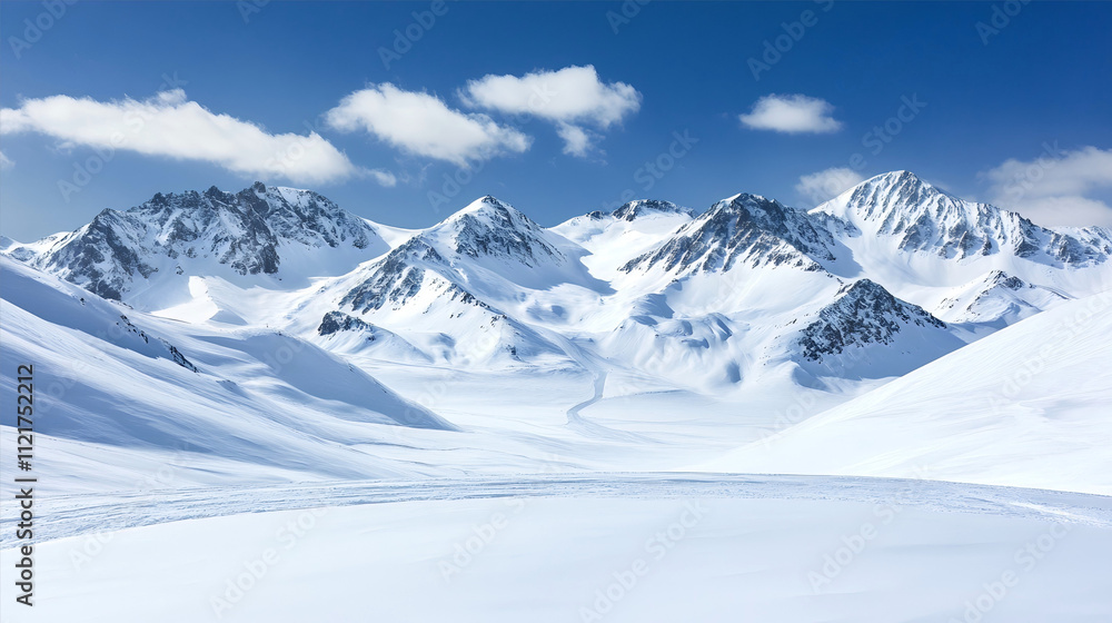 Obraz premium snow covered mountains