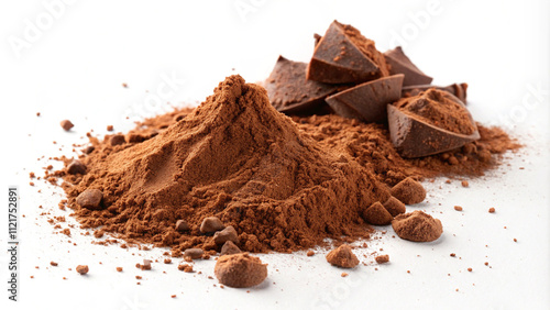 Cocoa Powder and Chocolate Chunks: A Rich Blend