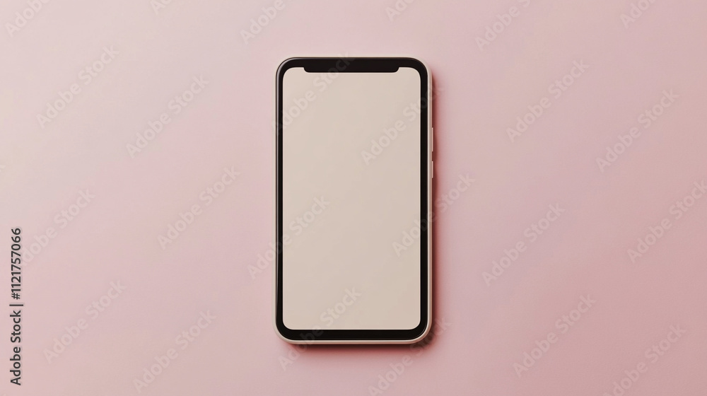 Modern smartphone on a pastel pink background, perfect for digital communication. Modern smartphone on a pastel pink background, perfect for digital communication.