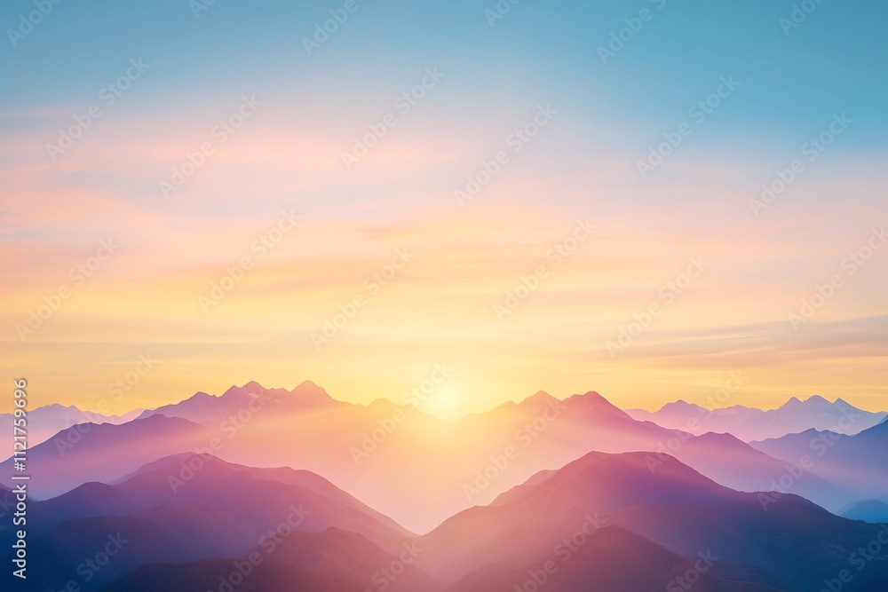 Breathtaking Heart Shaped Mountain Range Bathed in Romantic Golden Sunset Light Breathtaking Heart Shaped Mountain Range Bathed in Romantic Golden Sunset Light