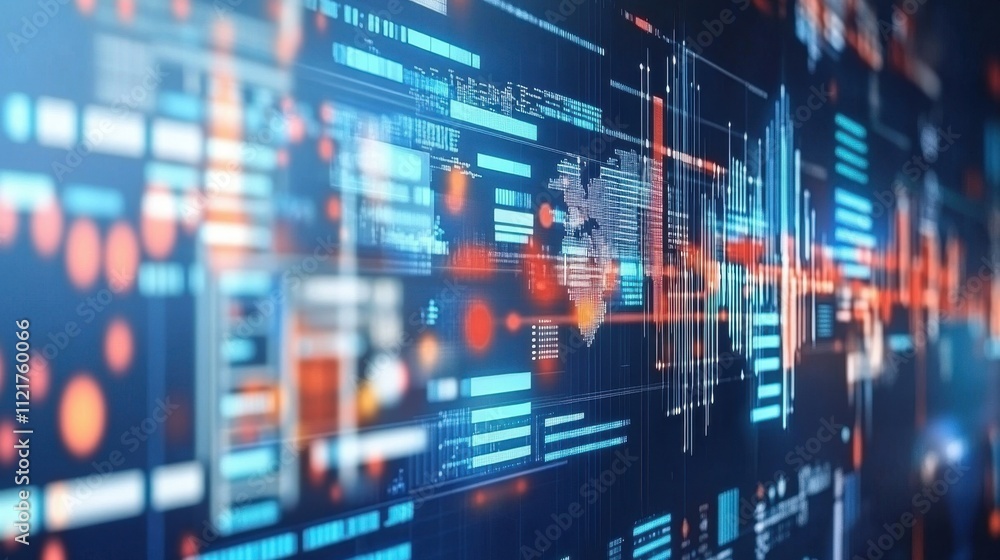 Futuristic Financial Data Visualization Dashboard Futuristic Financial Data Visualization Dashboard