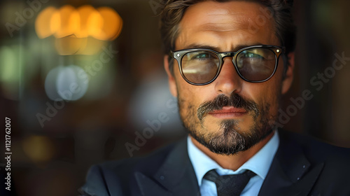 man in glasses