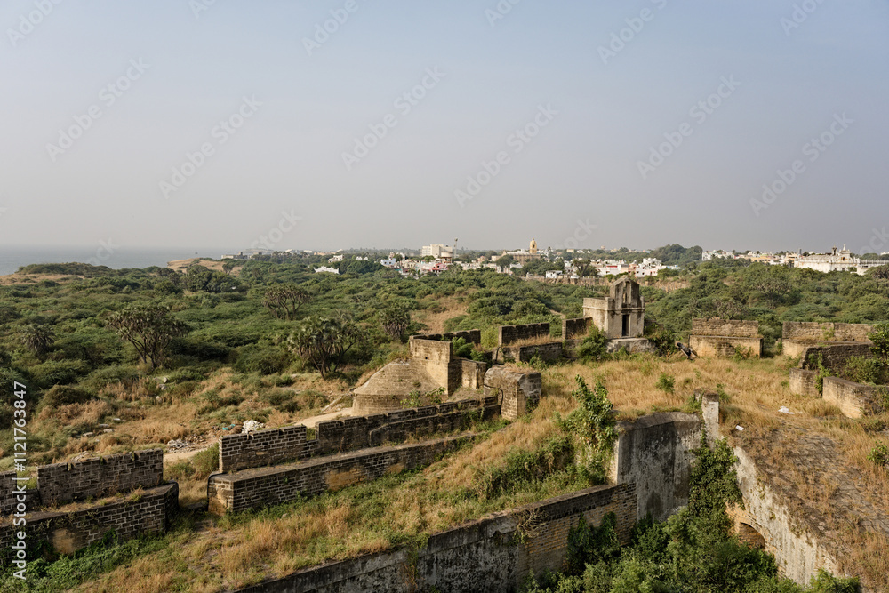 Architecture and History at Diu Fort, Gujarat