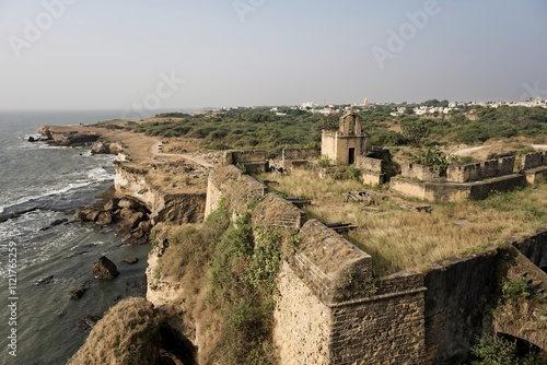 Obraz na płótnie Architecture and History at Diu Fort, Gujarat w salonie