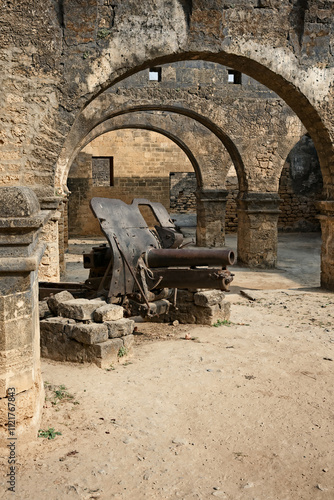 Obraz na płótnie Architecture and History at Diu Fort, Gujarat w salonie