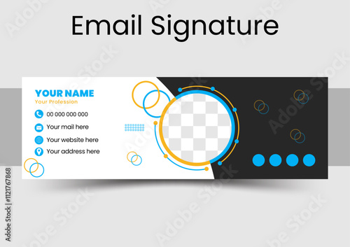  email signature template design or  email footer template 