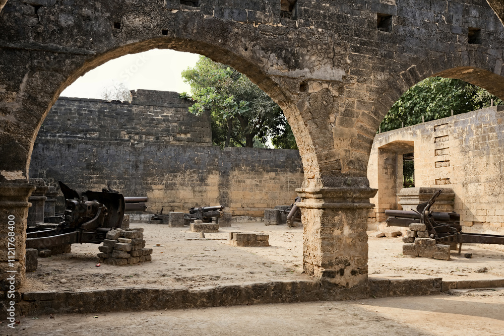 Architecture and History at Diu Fort, Gujarat