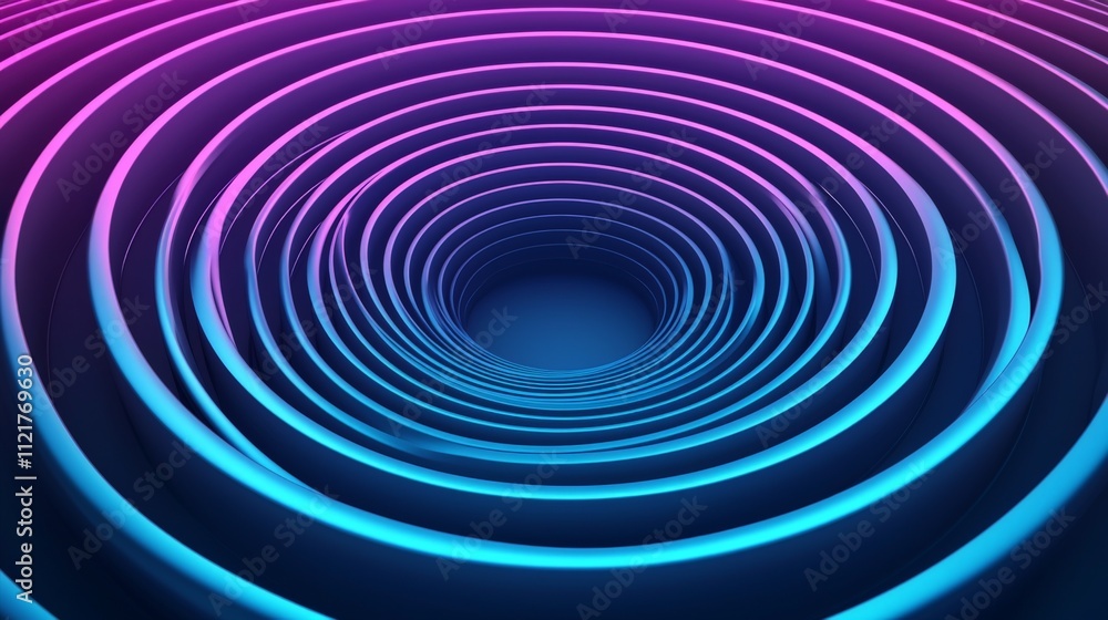 A visually striking image featuring concentric circles in vibrant pink and blue hues, creating a sense of depth and movement. A visually striking image featuring concentric circles in vibrant pink and blue hues, creating a sense of depth and movement.
