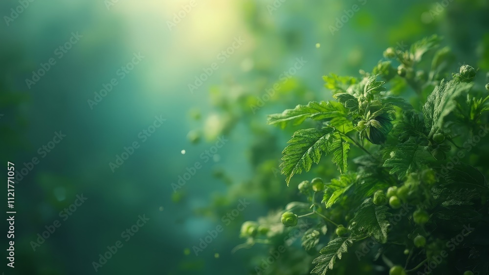 A close up of a plant with green leaves A close up of a plant with green leaves