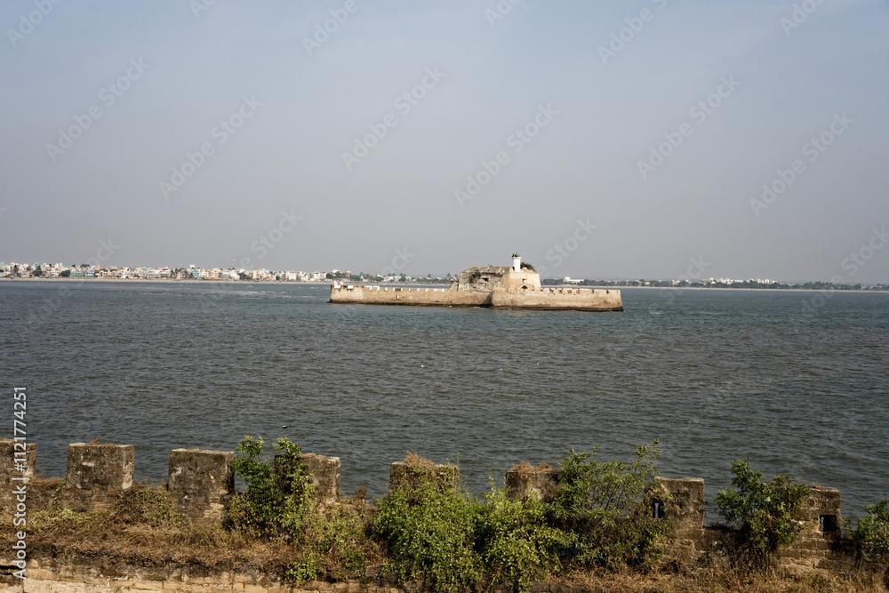 Architecture and History at Diu Fort, Gujarat