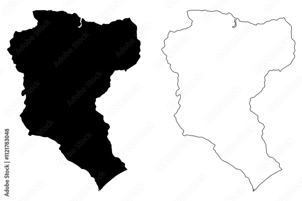 Manatuto Municipality (Municipalities of East Timor, Democratic Republic of Timor-Leste, island) map vector illustration, scribble sketch Manatuto map Manatuto Municipality (Municipalities of East Timor, Democratic Republic of Timor-Leste, island) map vector illustration, scribble sketch Manatuto map