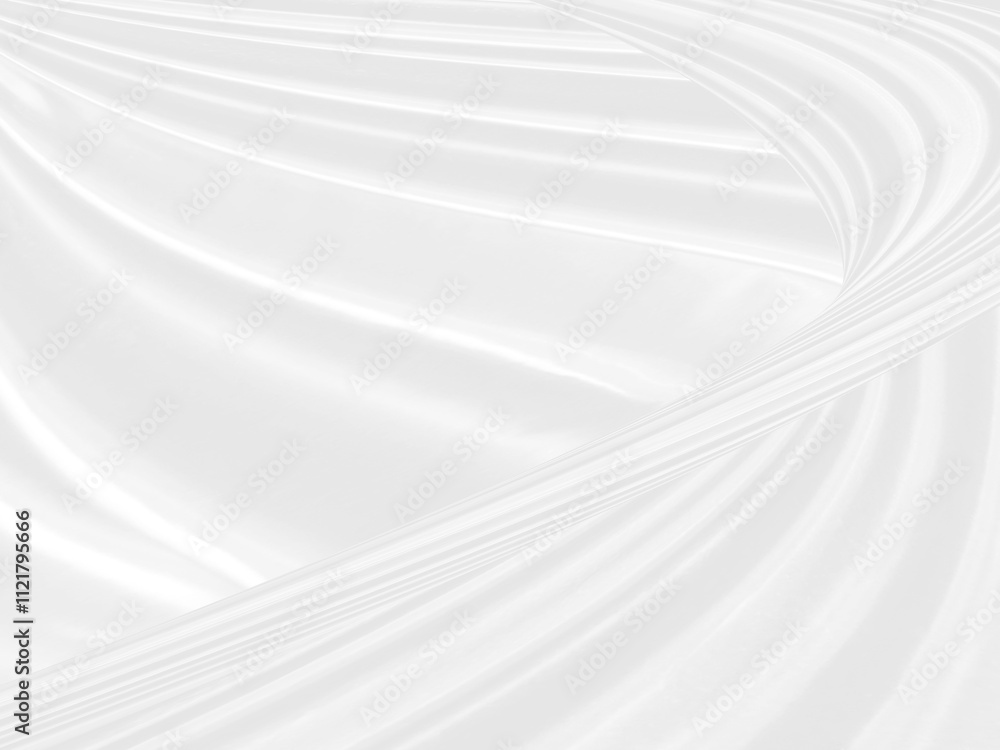 Clean woven fashion textile beautiful soft fabric abstract smooth curve shape decorative white background Clean woven fashion textile beautiful soft fabric abstract smooth curve shape decorative white background