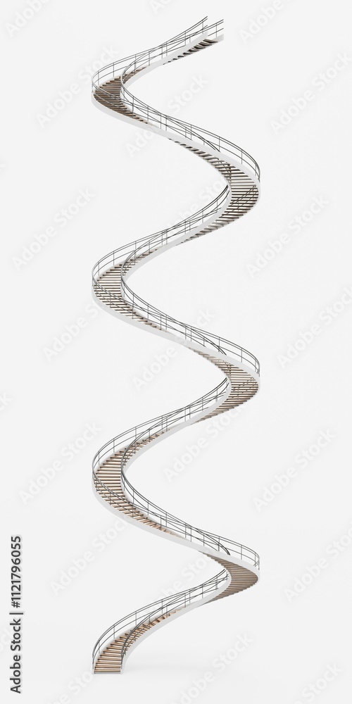 Realistic 3D Render of Staircase Realistic 3D Render of Staircase