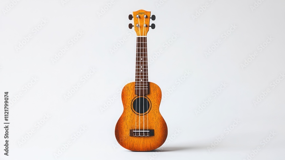 Obraz premium A Soprano Ukulele on a White Background.