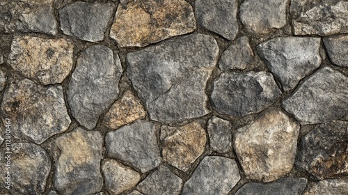 Seamless natural stone road texture ideal for backgrounds and design projects showcasing rustic and timeless aesthetics