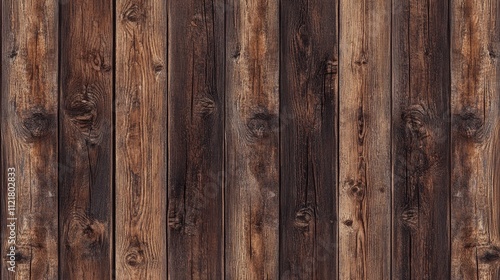 Wallpaper Mural Brown wooden decking boards with a textured surface showcasing natural grain and patterns ideal for backgrounds or design elements. Torontodigital.ca