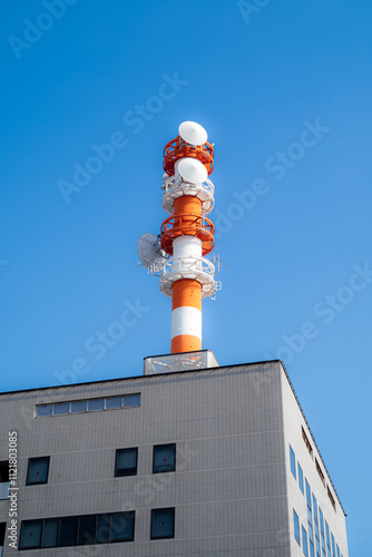 chimney on the roof of a building