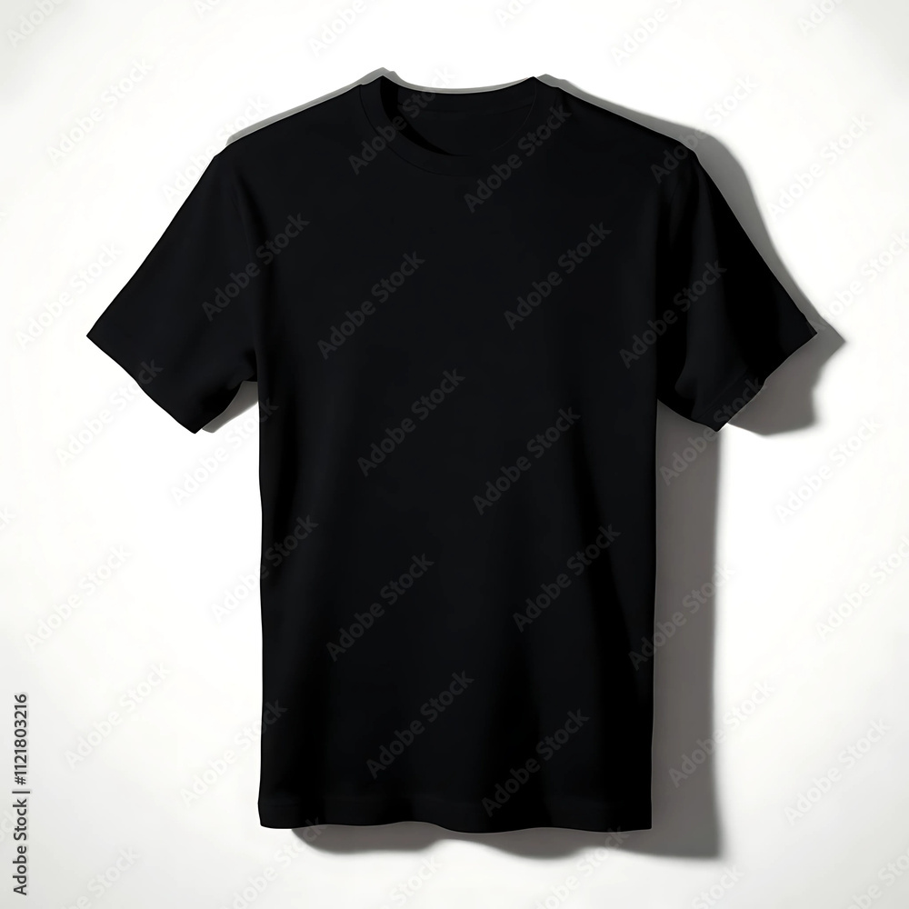 a plain black t-shirt for mockup with a minimalist background a plain black t-shirt for mockup with a minimalist background