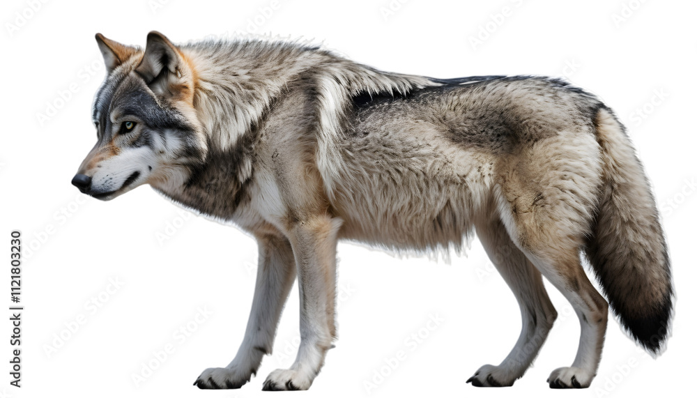Obraz premium Majestic Wolf in Profile 