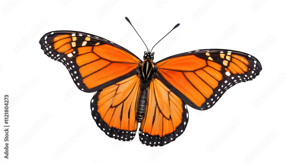 Fototapeta premium Vibrant Monarch Butterfly Display 