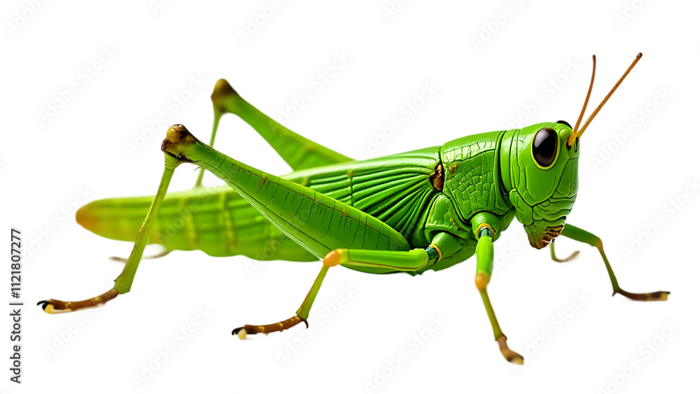 High-Quality PNG of a Grasshopper in Profile View High-Quality PNG of a Grasshopper in Profile View