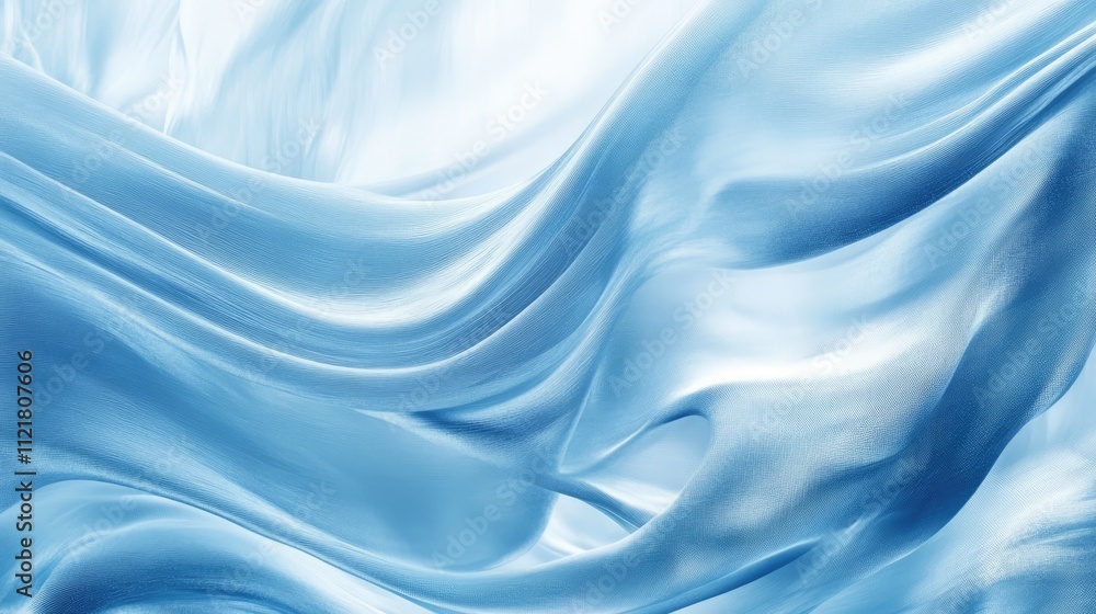 Luxurious blue silk fabric texture with smooth flowing waves ideal for elegant backgrounds and wallpapers in design projects. Luxurious blue silk fabric texture with smooth flowing waves ideal for elegant backgrounds and wallpapers in design projects.