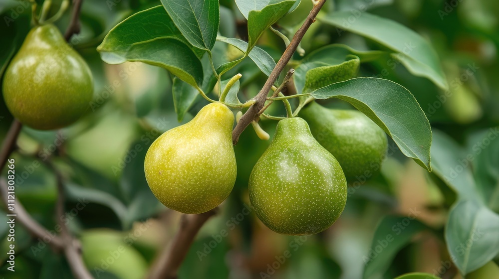 Unripe yellow and green pear tomatoes growing on the vine in a lush garden setting showcasing nature's vibrant produce. Unripe yellow and green pear tomatoes growing on the vine in a lush garden setting showcasing nature's vibrant produce.