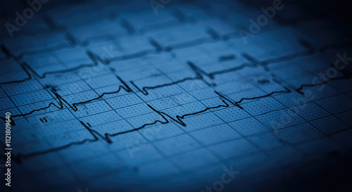 EKG arrhythmia absoluta, printout background