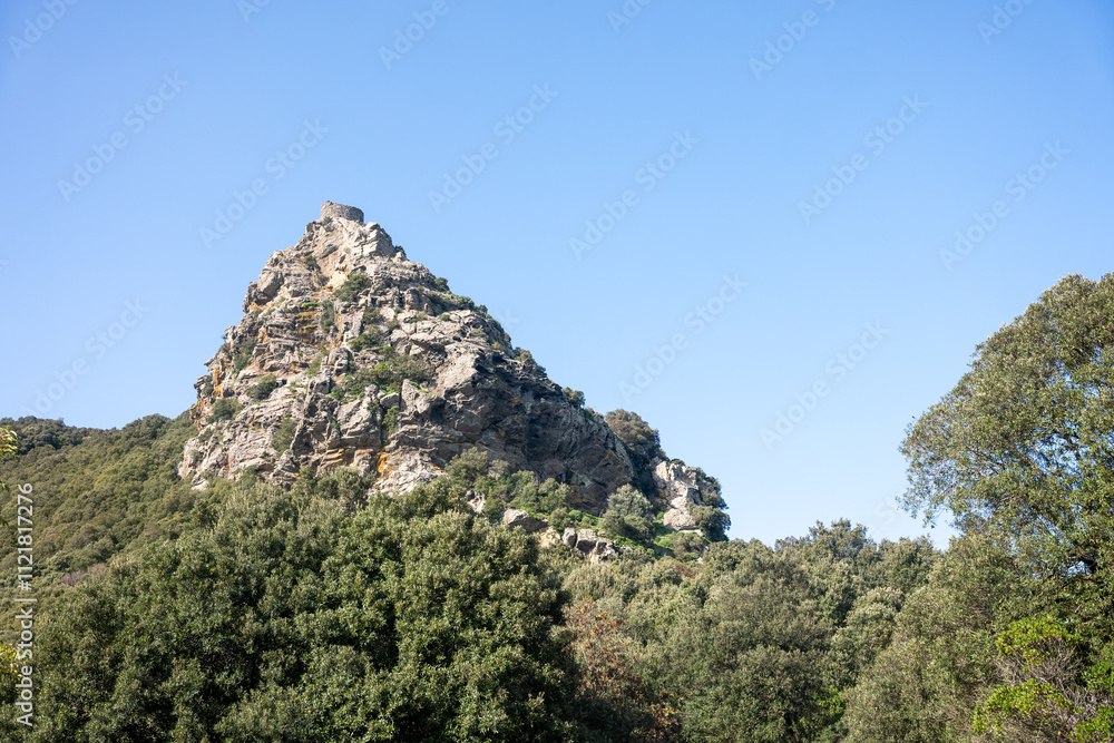 rock in the mountains, Castle of Seneque Cap Corse rock in the mountains, Castle of Seneque Cap Corse
