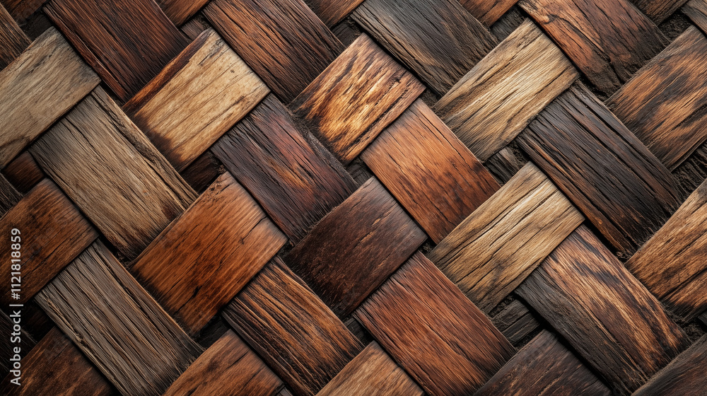 intricately woven wooden pattern with natural grain and rich earthy tones intricately woven wooden pattern with natural grain and rich earthy tones