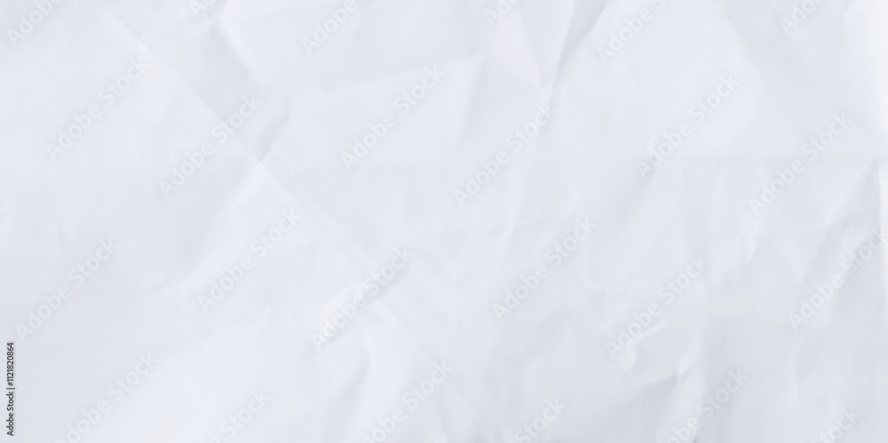 Obraz premium Horizontal crumpled empty paper texture template background vector. White square abstract crumpled pack paper texture.