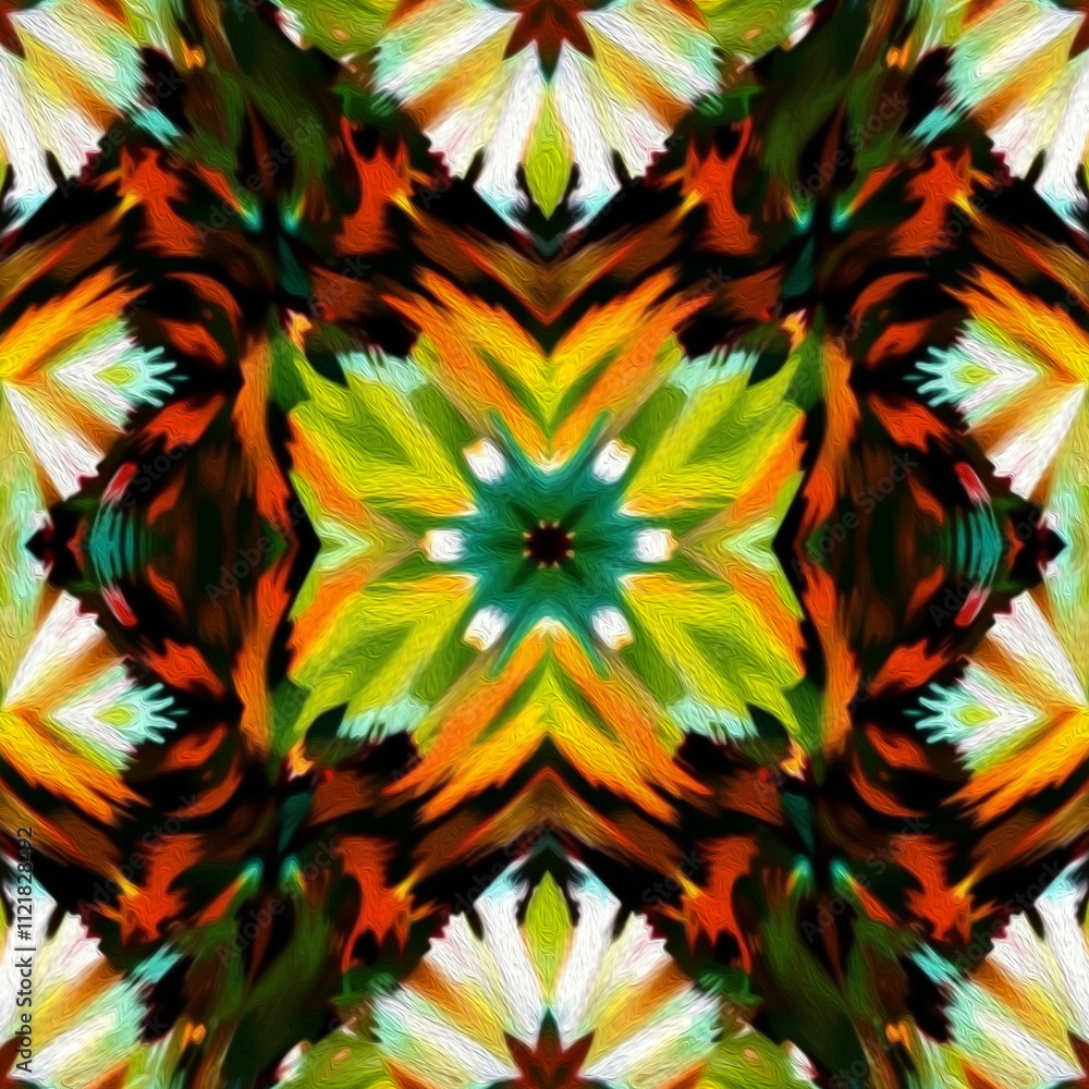 Fototapeta premium Abstract pattern for printing on wall decorations, fabrics, and for use in graphics.