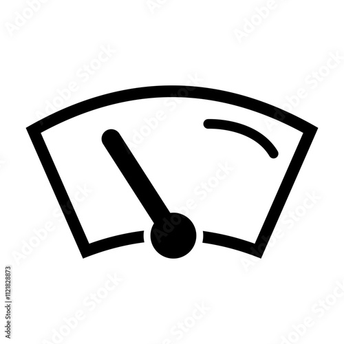 Windscreen Vector Line Icon Design