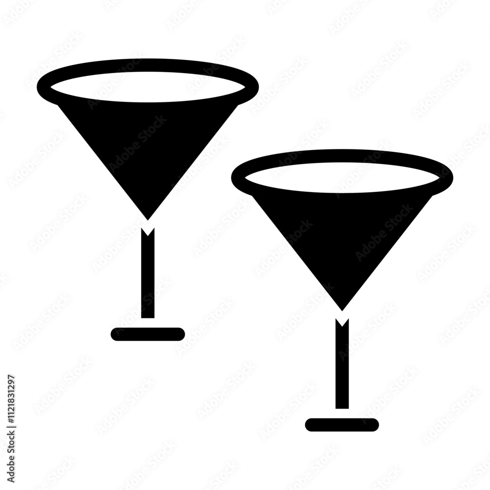 Drinks Vector Line Icon Design