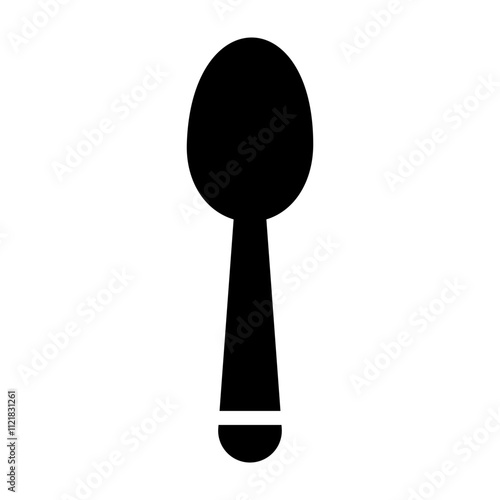 Spoon Vector Line Icon Design