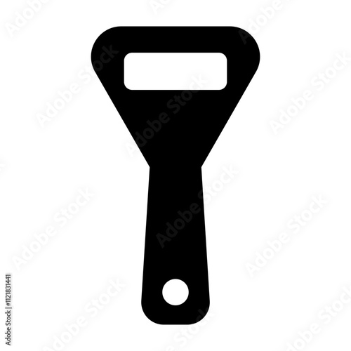 Bottle Opener Vector Line Icon Design