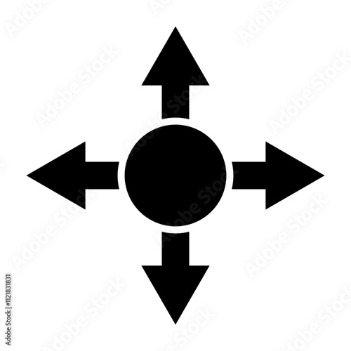 Move Vector Line Icon Design